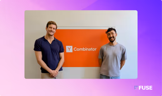 Image of Fuse Founders next to Y Combinator Sign